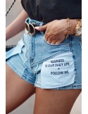 Denim shorts with decorative pockets 26250 - Online store - Boutique